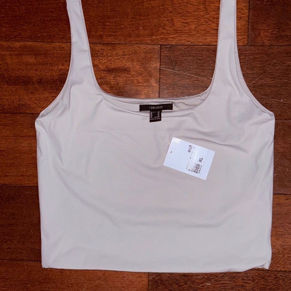 Forever21 Sculpt Shape Women's Gray Cropped Tank